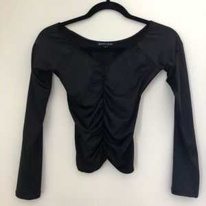 Black off the shoulder top